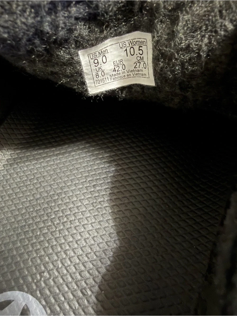 Vans Men’s Black Slip-On Fleece-Lined Harbor Mule VR3